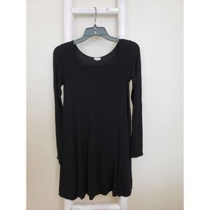 Garage Black Swing Dress Long Sleeve Sz XS